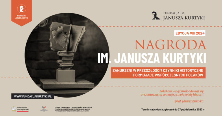 Przed nami VIII edycja Konkursu o Nagrodę im. Janusza Kurtyki! Nabór do 27 października 2023 r.